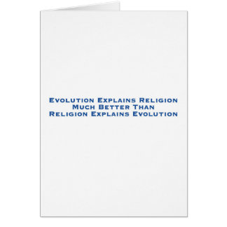 Evolution Explains Religion Cards