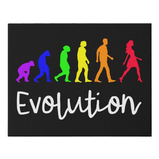 Evolution Faux Canvas Print (Front)