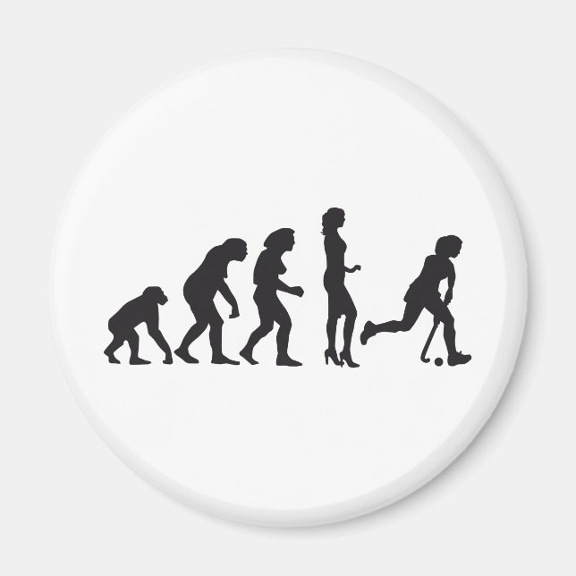evolution female hockey magnet (Front)