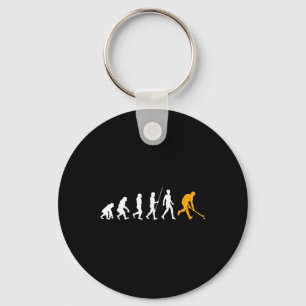 Evolution Field Hockey Gift Field Hockey Player Gi Keychain