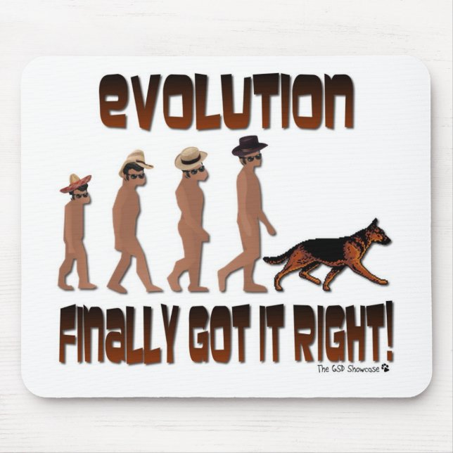 EVOLUTION FINALLY GOT IT RIGHT! MOUSE PAD (Front)
