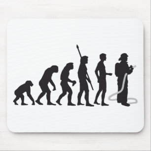 evolution firefighter mouse pad