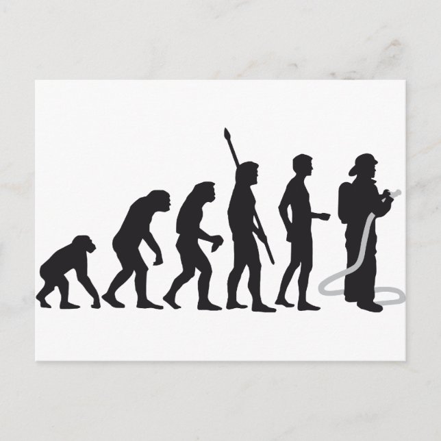 evolution firefighter postcard (Front)