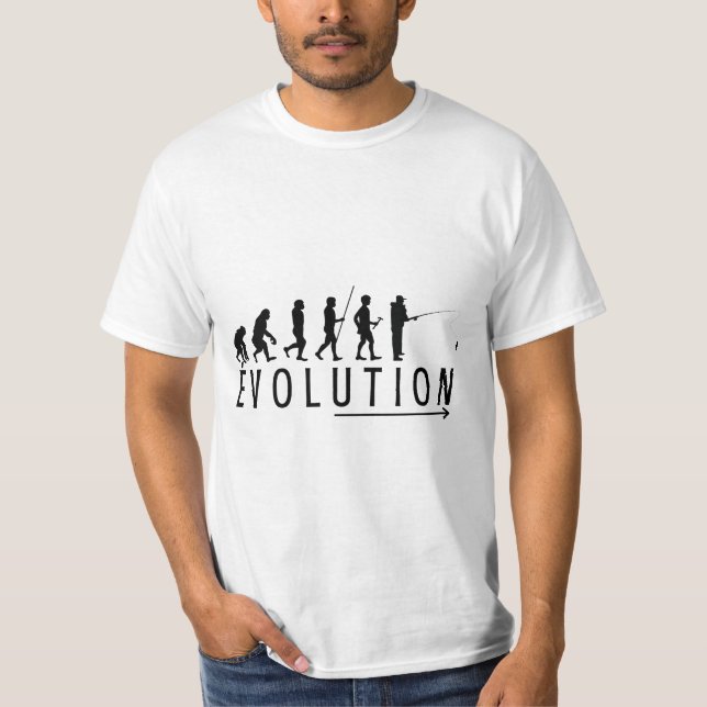 Evolution Fishing T-Shirt (Front)