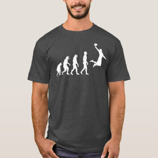 Evolution from Monkey Ape to Human Basketball Play T-Shirt