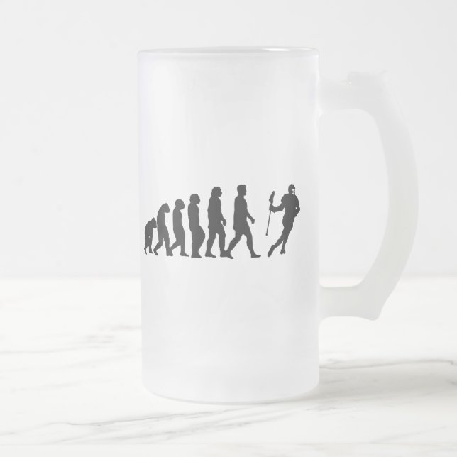 Evolution Frosted Glass Beer Mug (Right)