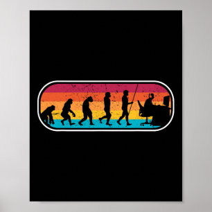 Evolution Gamer Computer Freak Geek Nerd Pc Game  Poster