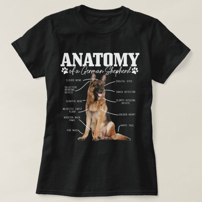 Evolution German Shepherd Evolution German Shepher T-Shirt (Design Front)
