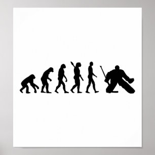 Evolution Goalie Hockey Poster
