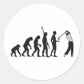 evolution golf classic round sticker