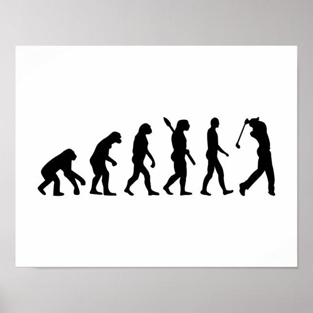 Evolution Golf Player Poster (Front)