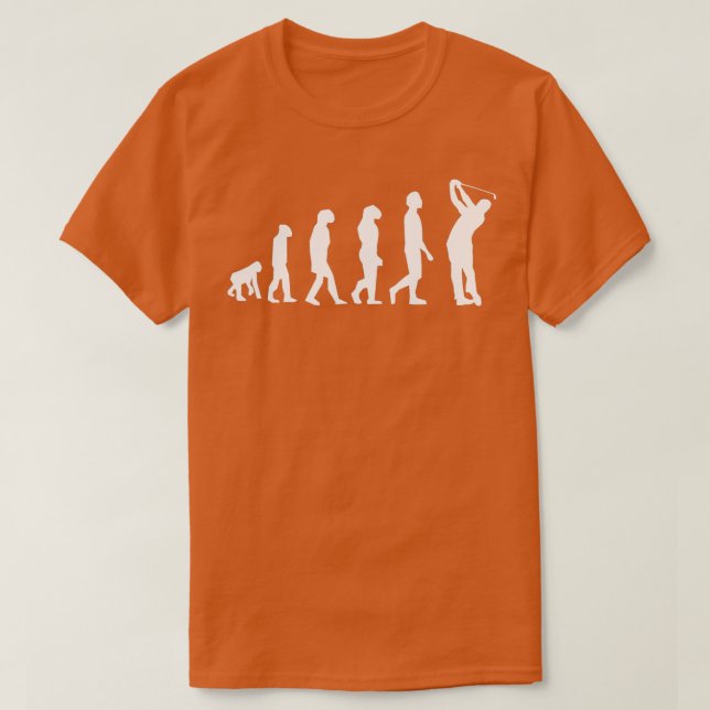 Evolution Golfer Funny Golf Golfing Fathers Day Gi T-Shirt (Design Front)