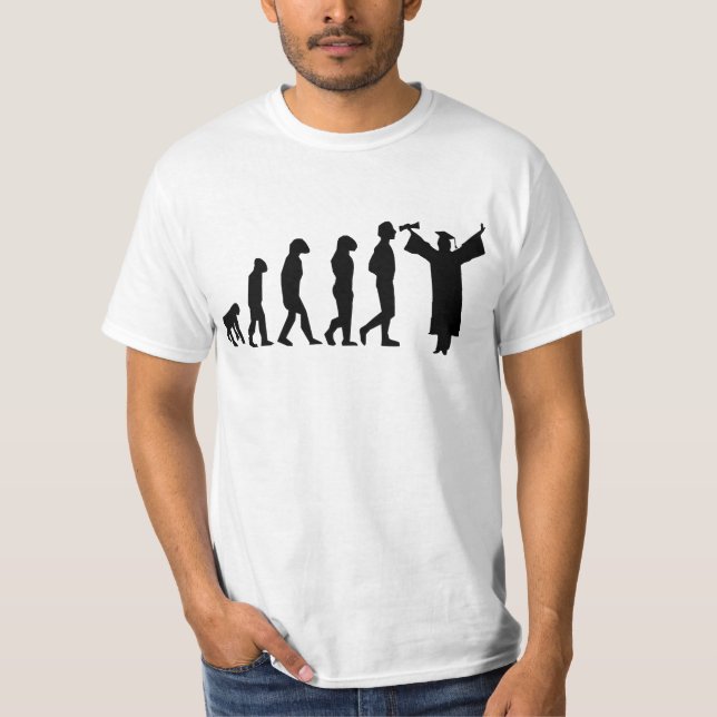 Evolution Graduation Tshirt Funny Grad Tee (Front)