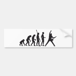 evolution guitar bumper sticker