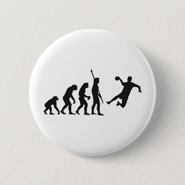 evolution handball pinback button (Front)