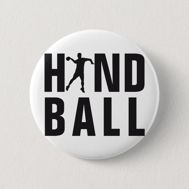 evolution handball pinback button (Front)