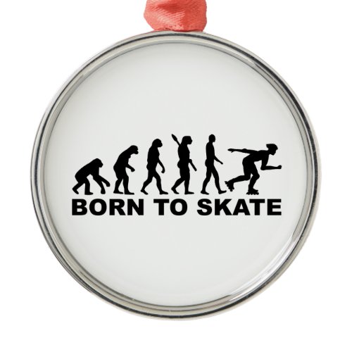 Evolution Inline Skating Metal Ornament