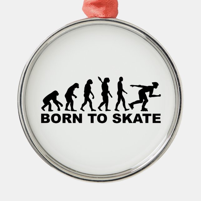 Evolution Inline Skating Metal Ornament (Front)