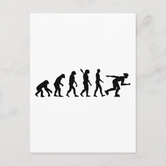 evolution inline skating postcard