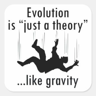 Evolution is just a theory stickers