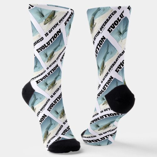 Evolution Is Often Overrated Fishapod Tiktaalik Socks