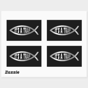 Evolution - It's A Trap Rectangular Sticker