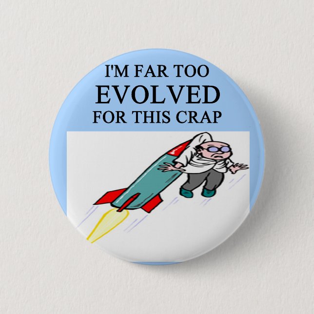 evolution joke button (Front)