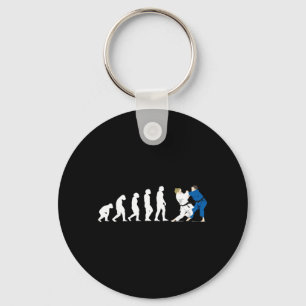 Evolution Judo Judoka Taekwondo Karate Aikido Keychain