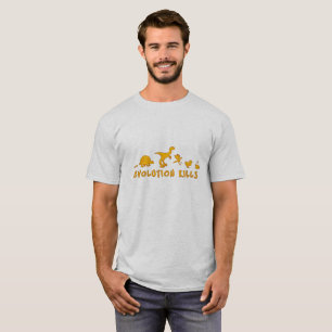 Evolution Kills Funny Dinosaurs T-Shirt