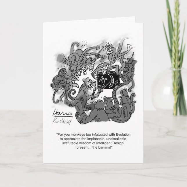 Evolution Letterpress Thank You Card (Front)