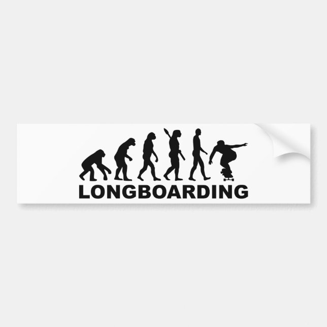 Evolution Longboarding Bumper Sticker (Front)