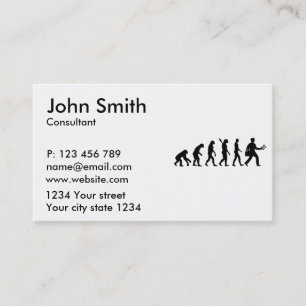 Evolution mailman business card