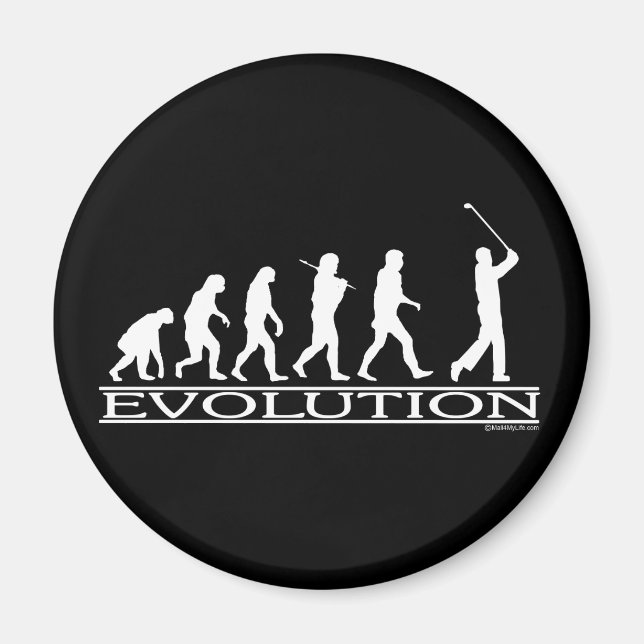 Evolution - Man - Golf Magnet (Front)