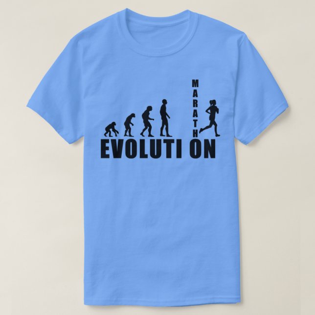 EVOLUTION marathon runner gift T-Shirt (Design Front)