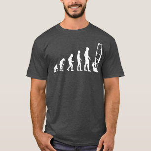 Evolution Mens Windsurfing Funny Gift Idea T-Shirt