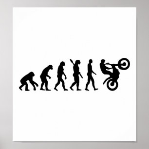 Evolution Motocross racing Poster