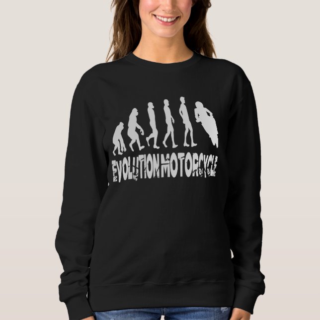 Evolution Motorcycle  Emotorcycle Ebike Motorcycli Sweatshirt (Front)