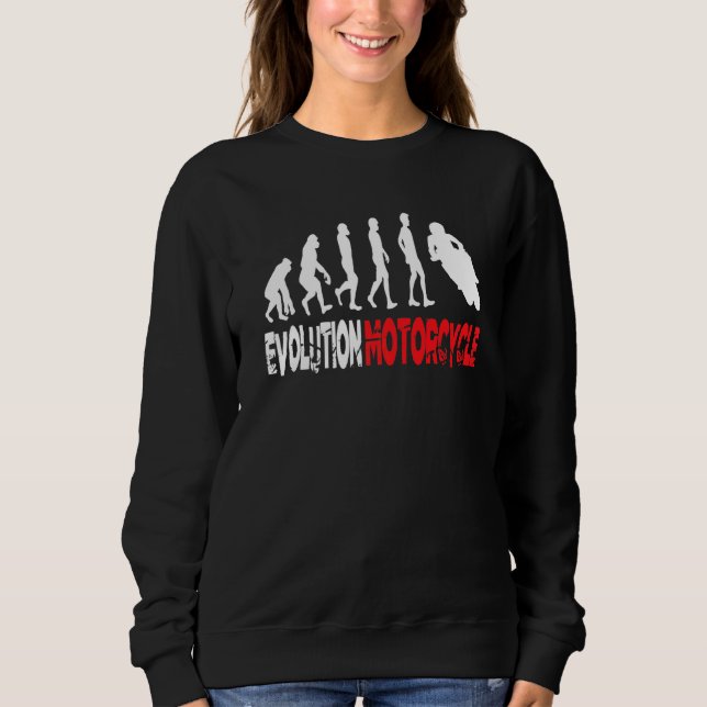 Evolution Motorcycle  Emotorcycle Ebike Motorcycli Sweatshirt (Front)