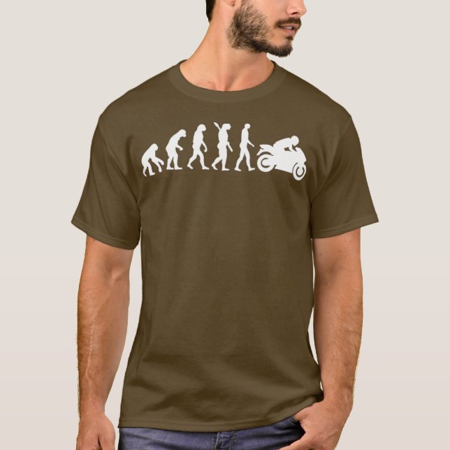 Evolution motorcycle T-Shirt (Front)