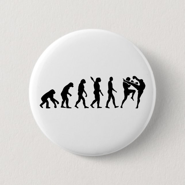 Evolution Muay Thai Pinback Button (Front)