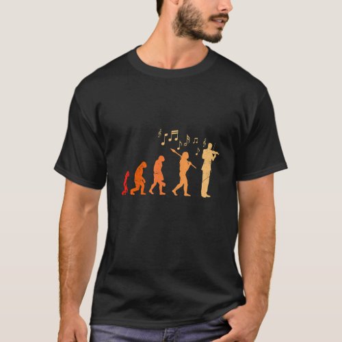 Evolution musician the path to the violin T_Shirt