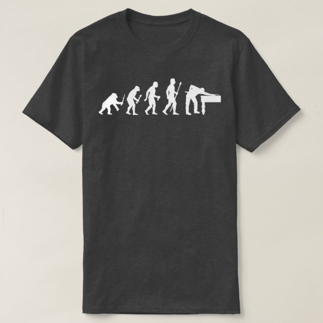 Evolution Of 8 Ball Funny Billiards T-Shirt (Design Front)