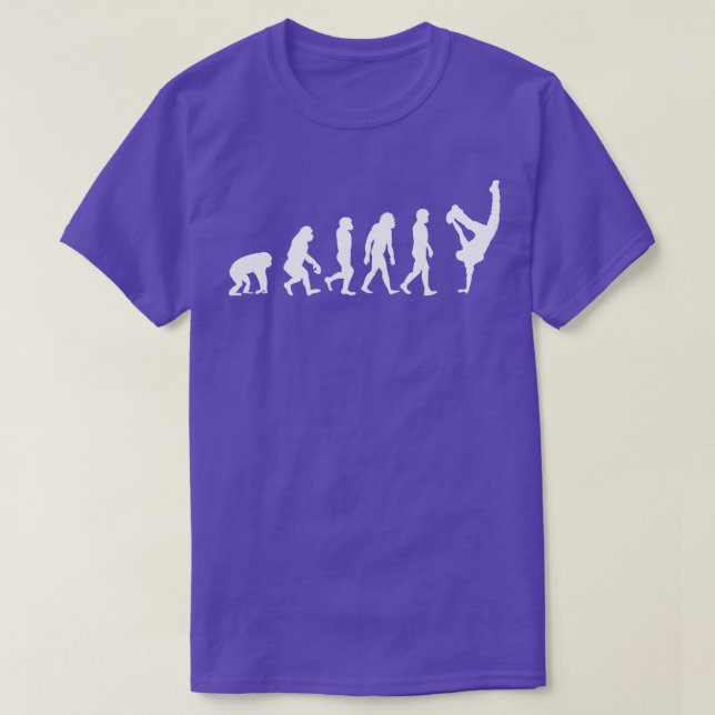 Evolution of a breakdancer Funny Dancing gift 1 T-Shirt (Design Front)