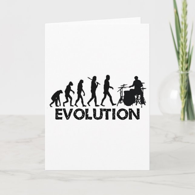 Evolution of a Drummer Card (Front)