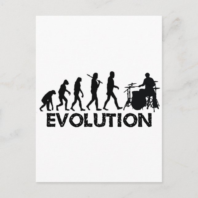 Evolution of a Drummer Postcard (Front)