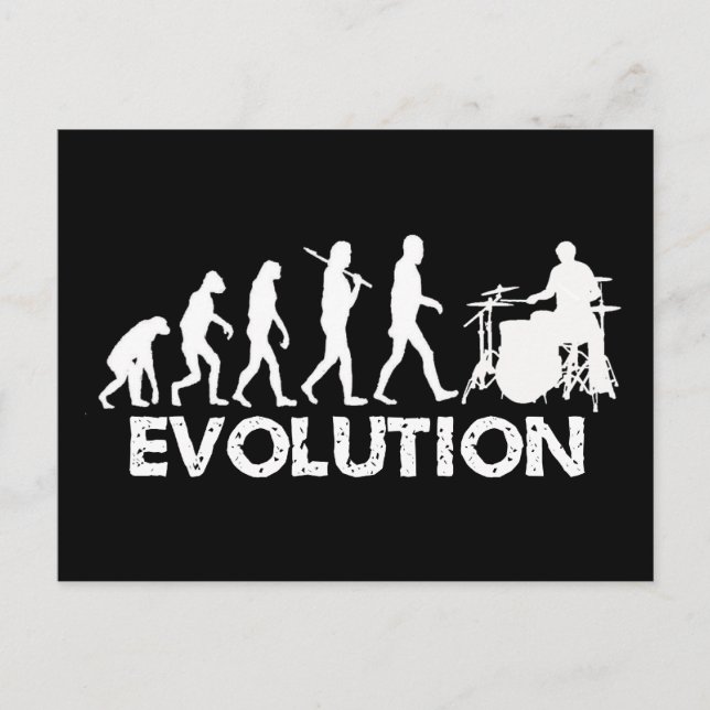 Evolution of a Drummer Postcard (Front)