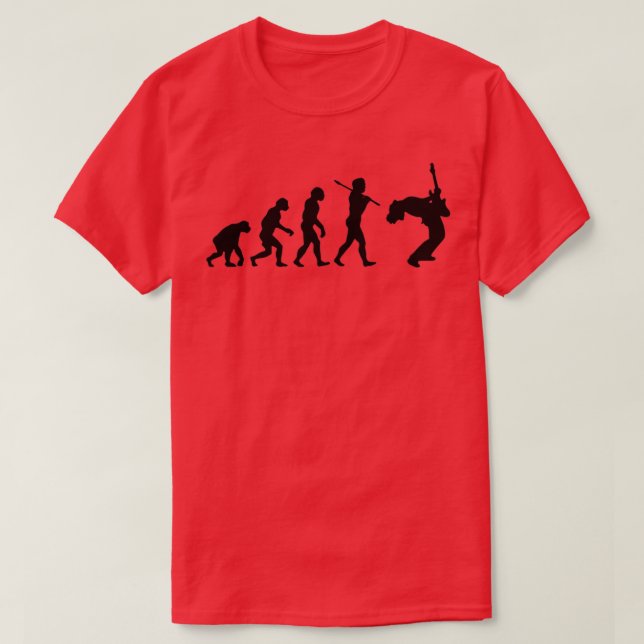EVOLUTION OF A GUITAR PLAYER Essential T-Shirt (Design Front)