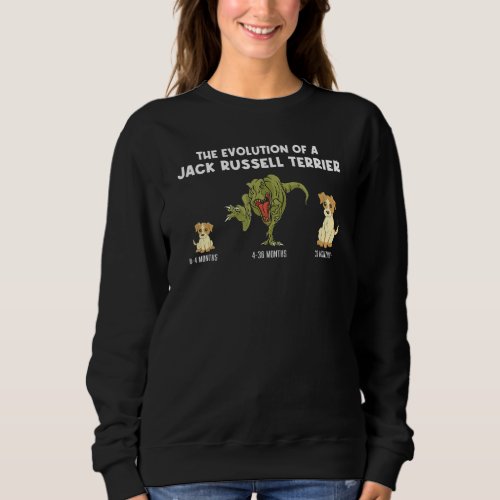 Evolution Of A Jack Russell Terrier Dog Mom  Terri Sweatshirt