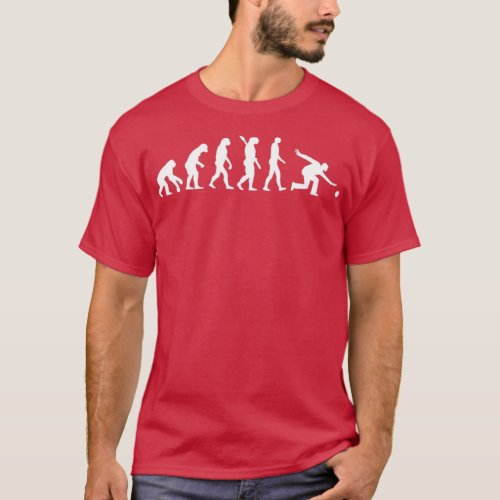 Evolution of a Ten Pin Bowler Bowling T T_Shirt