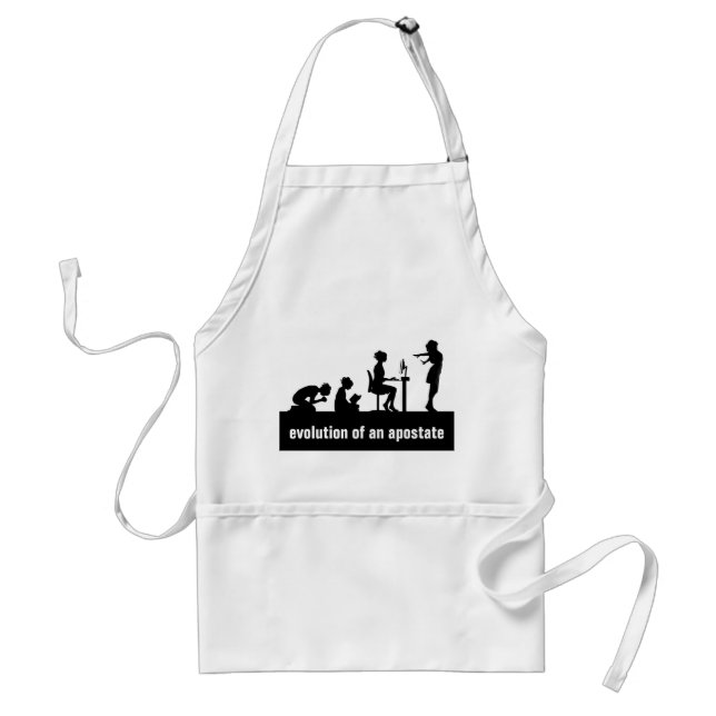 "Evolution of an Apostate" Adult Apron (Front)